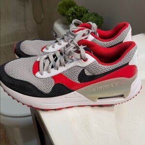 Ohio State Nike Air Max Red, Black, and White Sneakers Size 9.5